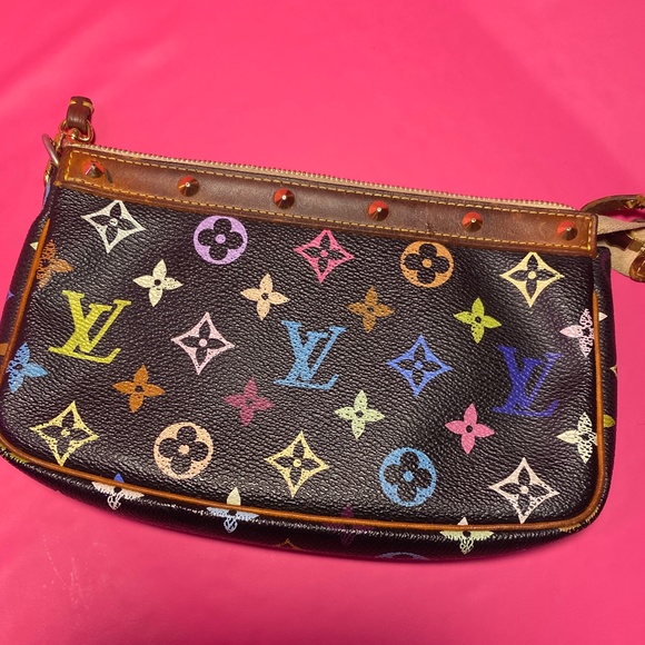 Multi color Louis Vuitton pouch - Picture 1 of 3